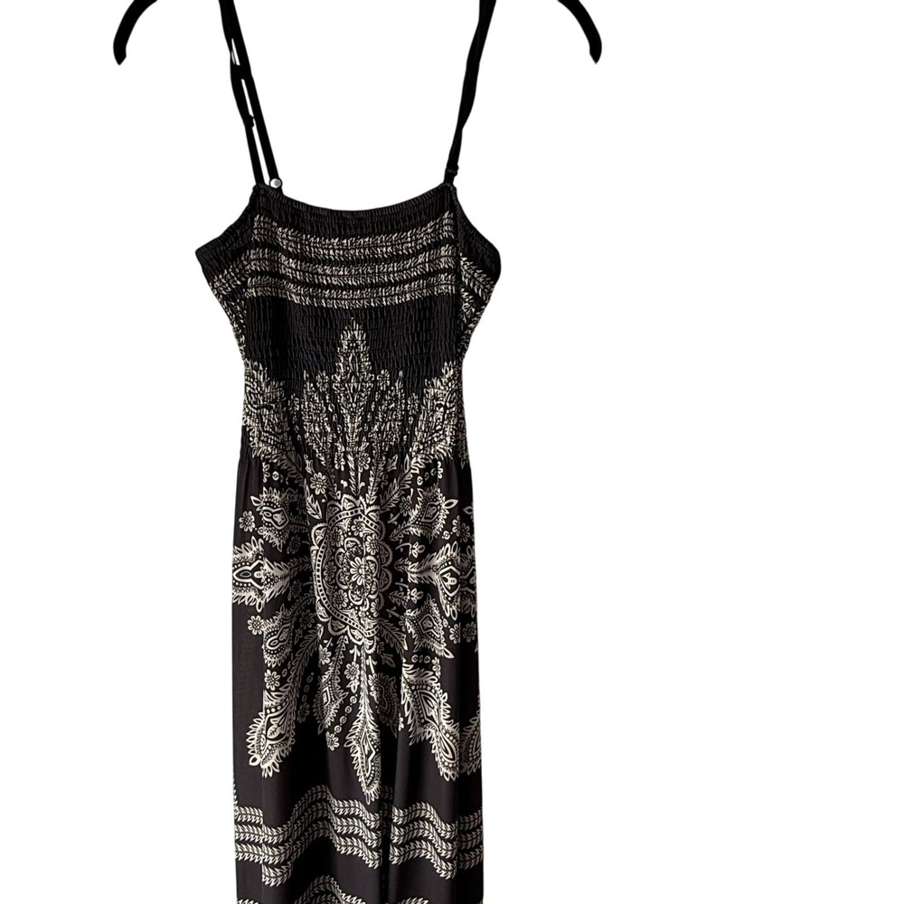 Ocean Blue Medium Tall‎ Gray Bohemian Festival Maxi Dress Coastal Cowgirl